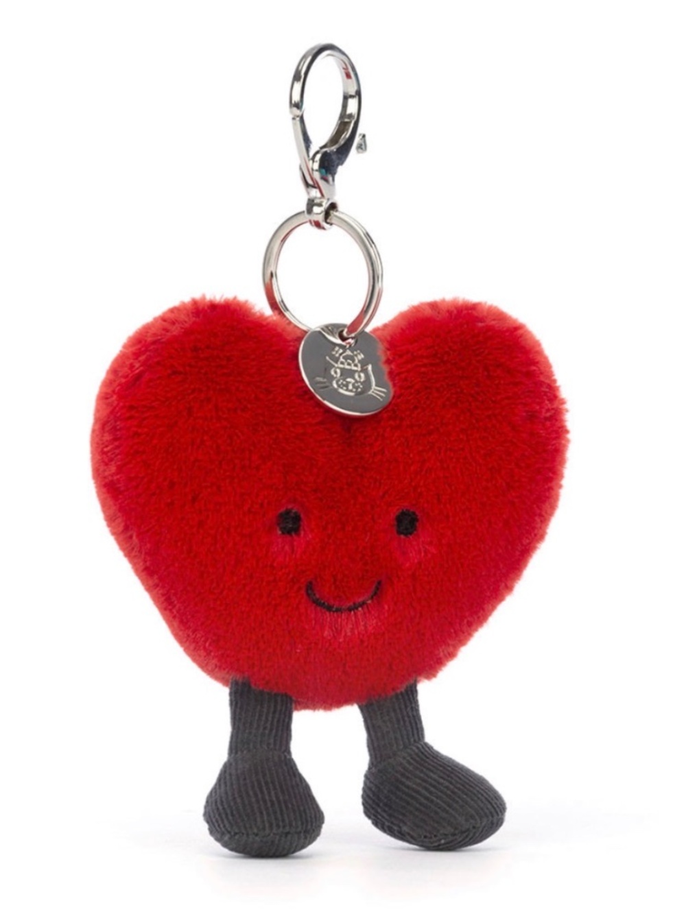 NWT Jellycat Amuseables Heart Bag Charm Keychain Plush Plushie